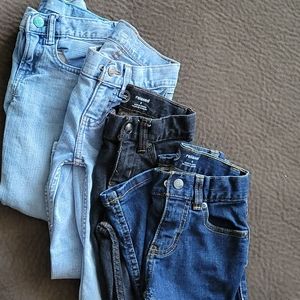 3 wonder nation jeans and one gap skinny jeans